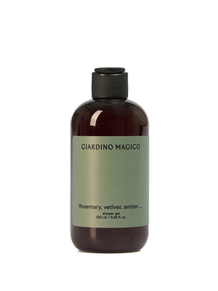 GIARDINO MAGICO Гель для душа увлажняющий Rosemary, vetiver, amber, ... (250 мл)