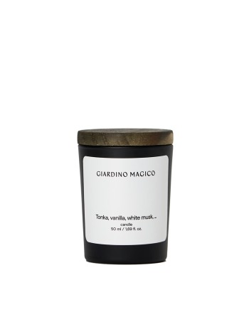 GIARDINO MAGICO Парфюмированная свеча (в коробке) Tonka, vanilla, white musk (50 мл)