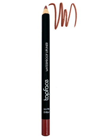 TOPFACE Карандаш для губ WATERPROOF LIPLINER №111																														