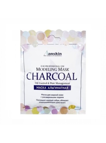 ANSKIN Альгинатная маска с древесным углём Charcoal Modeling Mask 25 г