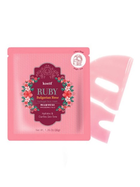 KOELF RUBY Bulgarian Rose Hydrogel Face Mask