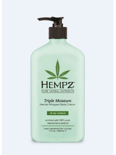 HEMPZ Молочко Для Тела Тройное Увлажнение Triple Moisturizer Herbal Whipped Body Creme 500 мл 