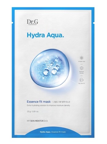 Dr.G Тканевые маски для лица с 11 гиалуроновыми кислотами "HYDRA AQUA ESSENCE FIT MASK "