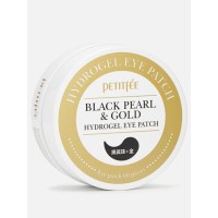 PETITFEE Гидро-гелевые патчи для век с чёрным жемчугом Black Pearl & Gold Hydrogel Eye Patch