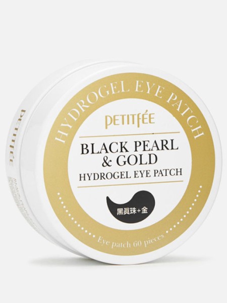 PETITFEE Гидро-гелевые патчи для век с чёрным жемчугом Black Pearl & Gold Hydrogel Eye Patch
