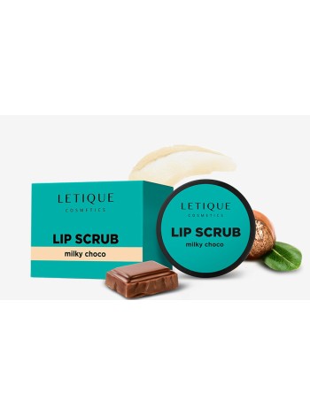 LETIQUE Скраб для губ LIP SCRUB milky choco