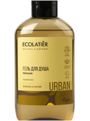 Ecolatier Urban Гель для душа Питание Жожоба и папайя 600мл