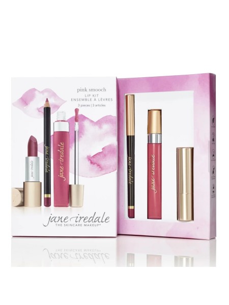 Jane Iredale Набор Трио для губ Розовая пастель Pink Smooch Lip Kit Jane Iredale