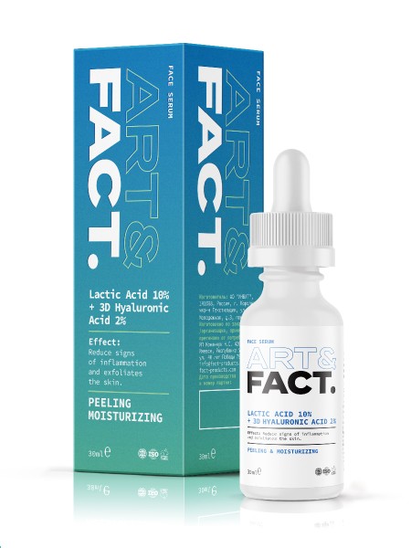 ART&FACT Сыворотка пилинг для лица LACTIC ACID 5% + 3D HYALURONIC ACID 2%