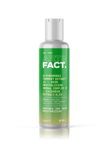 ART&FACT Увлажняющий успокаивающий мягкий тоник ALTEROMONAS EXTRACT 1%+SKIN REVITALIZING HERBAL 