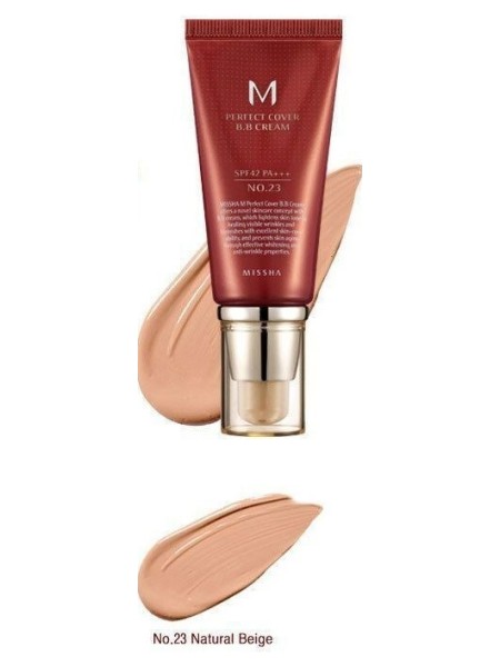 Missha ББ-крем M Perfect Cover BB Cream SPF42 тон 23, 50 мл