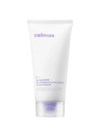 Celimax Пенка для умывания нежная успокаивающая  Relief madecica ph Balancing foam 150 мл