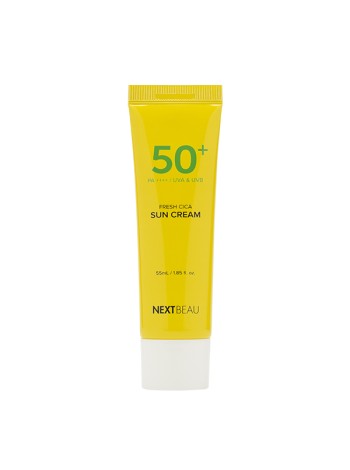 NEXTBEAU Солнцезащитный крем c Центеллой Азиатской Sun Cream Fresh Cica SPF50+/PAA++++/UVA&UVB 55 мл