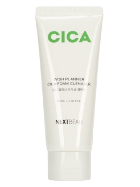 NEXTBEAU Пенка для умывания с Центеллой Азиатской Wish Planner Cica Foam Cleanser 100 мл