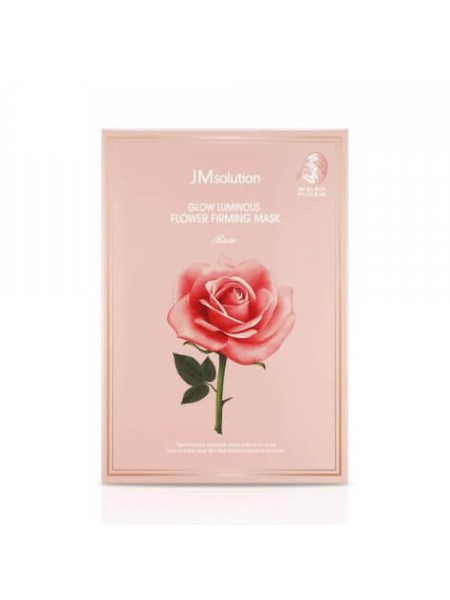 JMsolution Тканевая маска с экстрактом дамасской розы JMsolution Glow Luminous Flower Firming Mask