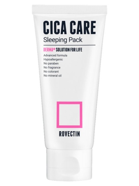 ROVECTIN Ночная успокаивающая маска для лица Cica Care Sleeping Pack 80 мл