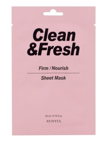 EUNYUL Тканевая маска для питания и укрепления кожи CLEAN&FRESH MASK 22 мл.