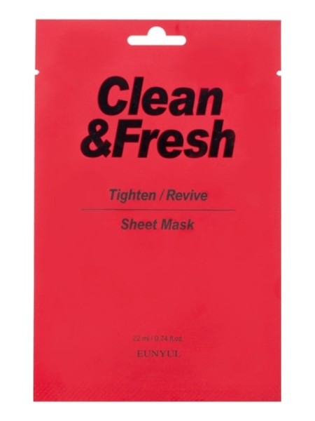 EUNYUL Тканевая маска для сужения пор CLEAN&FRESH MASK 22 мл.