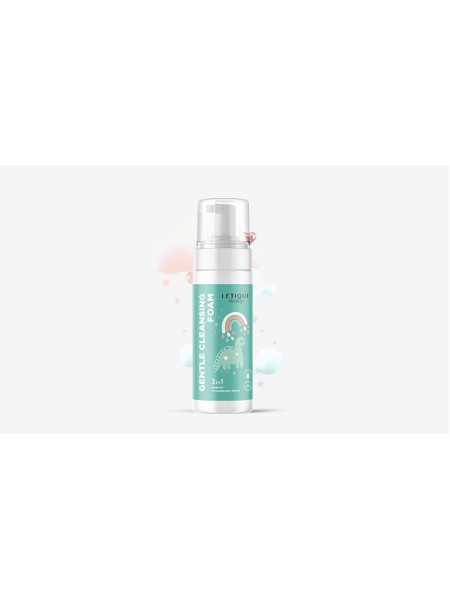 LETIQUE Нежная очищающая пенка 3 в 1 GENTLE CLEANSING FOAM