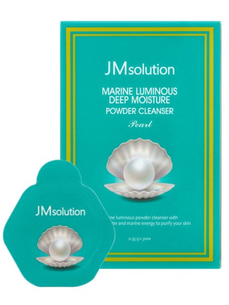 JMsolution Энзимная пудра с жемчугом Marine Luminous Pearl Deep Moisture Powder Cleanser Pearl