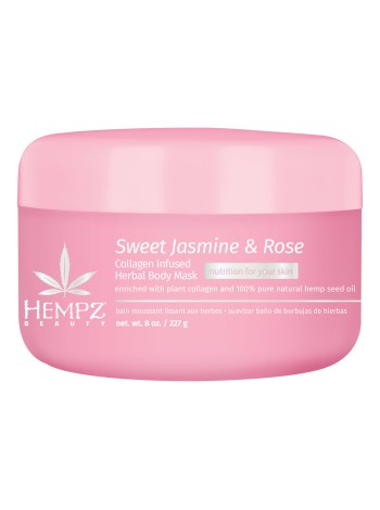 HEMPZ Маска для тела Сладкий Жасмин и Роза Sweet Jasmine & Rose Herbal Body 207 г