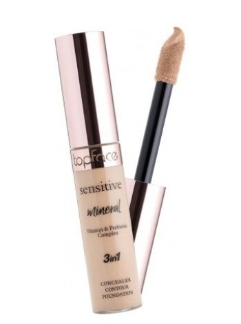 TOPFACE Жидкий минеральный консилер 3 в 1 для лица и глаз Sensitive Mineral Concealer тон 004