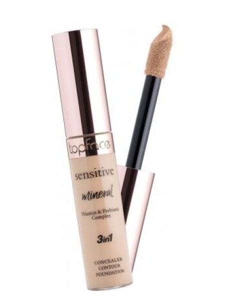 TOPFACE Жидкий минеральный консилер 3 в 1 для лица и глаз Sensitive Mineral Concealer тон 004