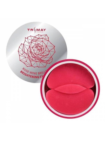 TRIMAY Патчи с экстрактом вина Rose Wine Brilliant Brightening Eye Patch 90 шт