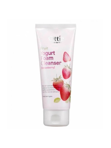 OTTIE Фруктовая йогуртовая пенка для умывания клубника Fruit Yogurt Foam Cleanser 150 мл.