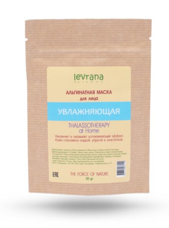 LEVRANA Альгинатная маска для лица увлажняющая, 30 гр