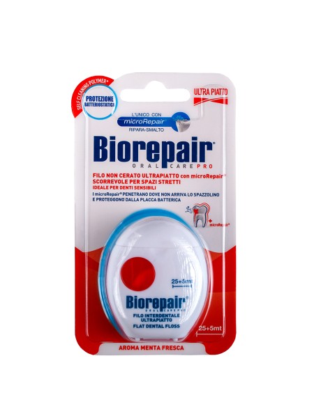 BIOREPAIR Нить зубная ультра-плоская без воска Filo Non Cerato Ultrapiatto 30 м