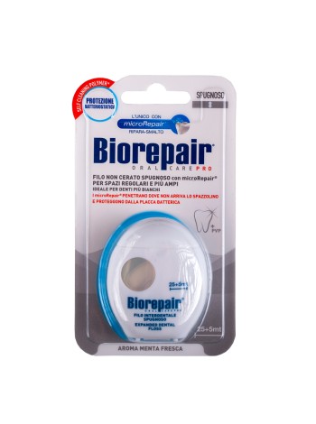 BIOREPAIR Нить зубная губчатая без воска Filo Non Cerato Spugnoso 30 м