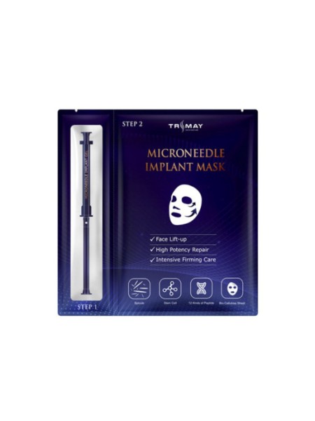 TRIMAY Маска для лица с микроиглами спикул MICRONEEDLE IMPLANT MASK (1,5 мл./30 мл.)