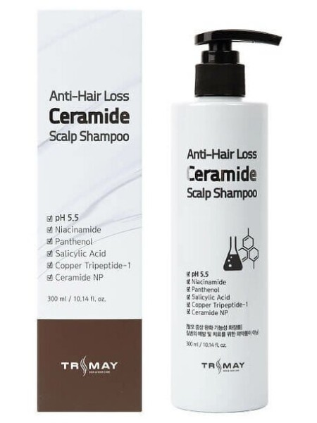 TRIMAY Шампунь для волос с керамидами ANTI-HAIR LOSS CERAMIDE SCALP SHAMPOO 300 мл.