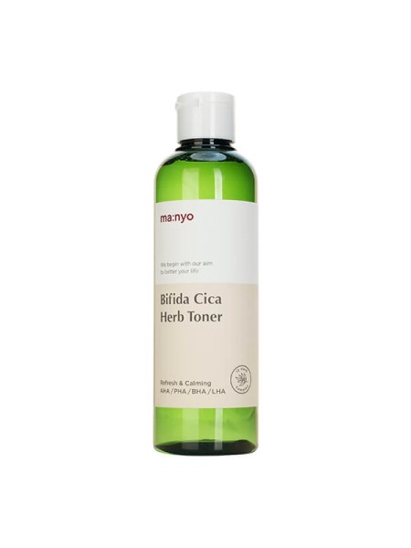 MANYO Очищающий тоник для чувствительной кожи Manyo Bifida Cica Herb Toner 210мл