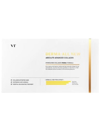 VT Гидрогелевая маска для лица Derma All New Absolute Advanced Collagen (23g)