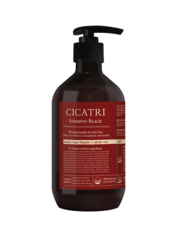 1004 LABORATORY Пептидный Шампунь Против Выпадения Волос Cicatri Shampoo Black 500 мл 