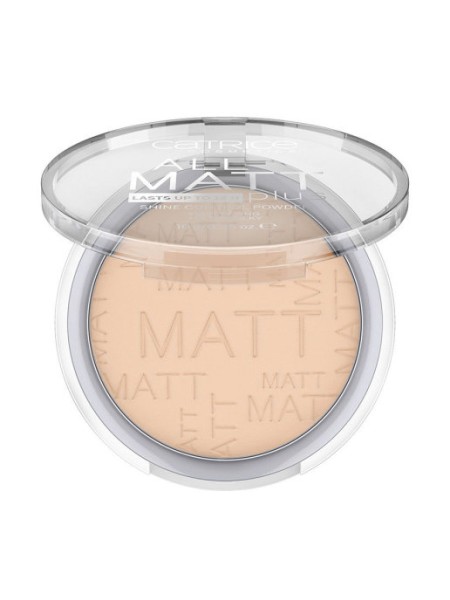 CATRICE Пудра компактная All matt pluss shine contror Powder 010 светло-бежевый																					