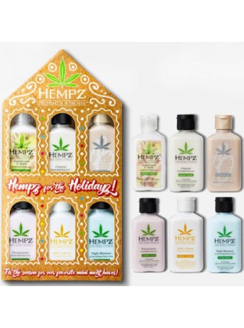 HEMPZ Набор мини молочко для тела 6 видов "Hempz for the holidayz" 66 мл