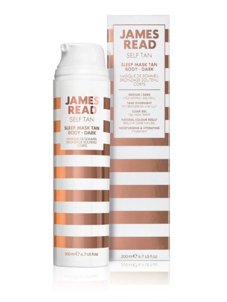 JAMES READ Ночная маска для тела уход и загар Темная Sleep Mask Tan Body Dark 200 мл.