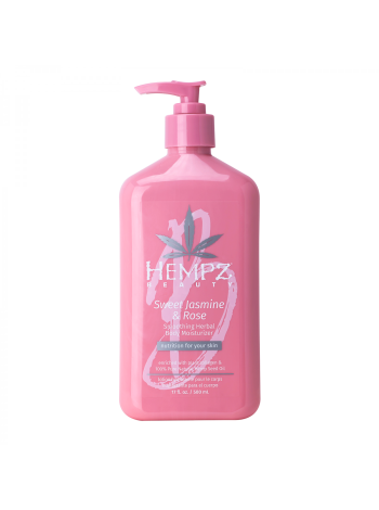 HEMPZ Молочко Для Тела Увлажняющее Сладкий Жасмин И Роза Sweet Jasmine & Rose Herbal Body 500 мл