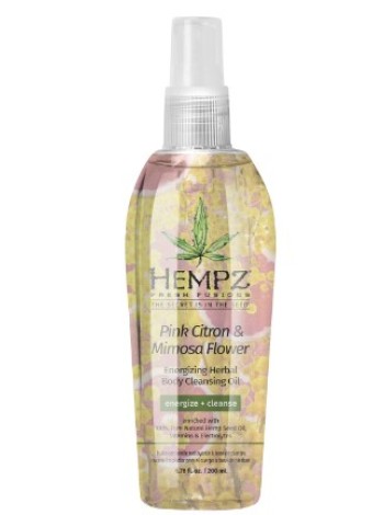 HEMPZ Масло Очищающее Розовый Лимон И Мимоза Pink Citron& Mimosa Flower Energizing Herbal Body 200мл