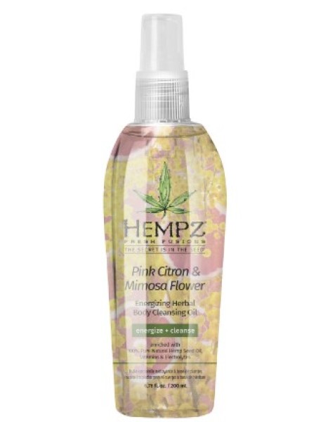 HEMPZ Масло Очищающее Розовый Лимон И Мимоза Pink Citron& Mimosa Flower Energizing Herbal Body 200мл