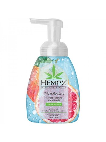 HEMPZ Гель-мусс для рук Тройное Увлажнение Hand Wash Triple Moisture 236 мл