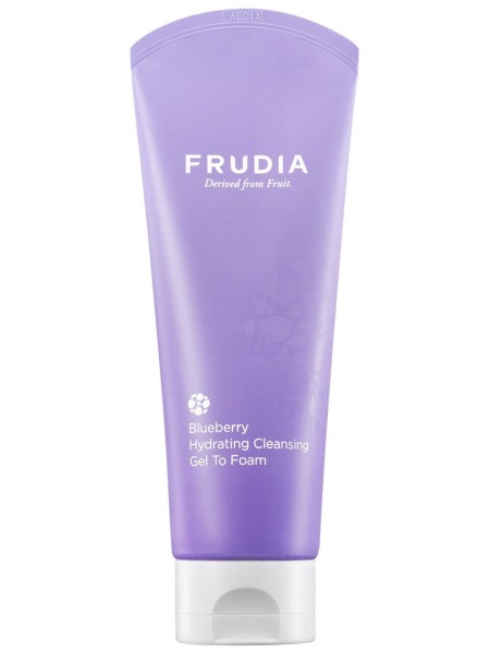 FRUDIA Увлажняющая гель-пенка для умывания с черникой Blueberry Cleansing Gel to Foam 145мл