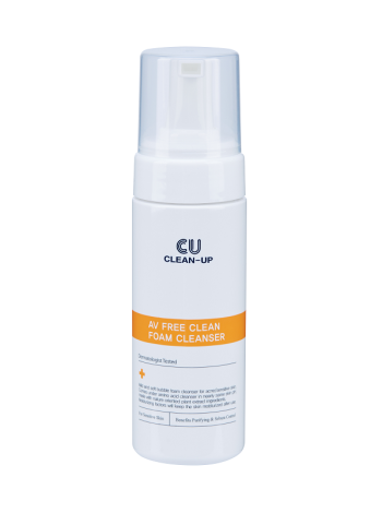 CUSKIN Пенка для умывания с пробиотиками CLEAN-UP AV FREE CLEAN CLEANSER 150мл