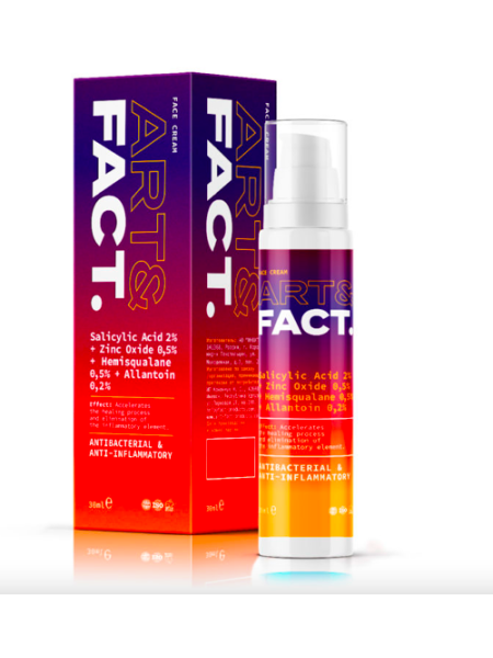 ART&FACT Крем-актив для проблемной кожи и точечного действия SALICYLIC ACID 2%+ZINC OXIDE 0,5% 30мл