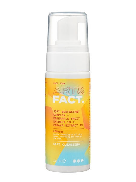 ART&FACT Энзимная пенка для умывания SOFT SURFACTANT COMPLEX+PINEAPPLE FRUIT EXTRACT 1% 150 мл