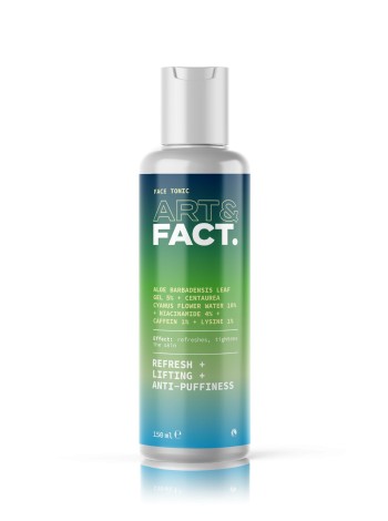 ART&FACT Лимфодренажный тоник ALOE BARBADENSIS LEAF GEL 5% + CENTAUREA CYANUS FLOWER WATER 10% 150мл