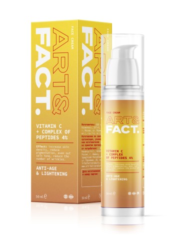 ART&FACT Лифтинг крем с VITAMIN C + СOMPLEX OF PEPTIDES 4% 50мл